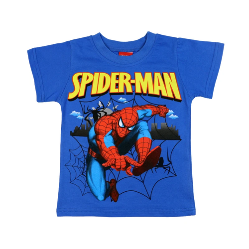 Short Sleeve Boys MARVEL Hero Print Cotton T-Shirt Spider-Man, Superman, Ironman - Picture 6 of 14