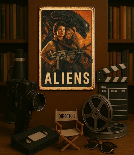 Aliens Film Metall Poster - Sammlerschild - Größe: 20 x 30 cm (8 x 12 Zoll) - Bild 7 von 9