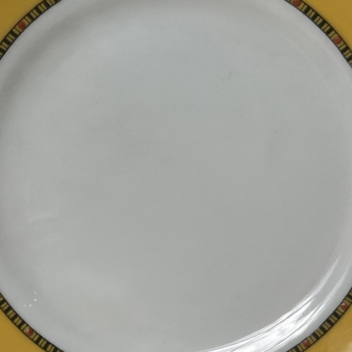 Plato de pastel para servir Art Deco vintage de la década de 1930 con asas - amarillo - Imagen 4 de 7