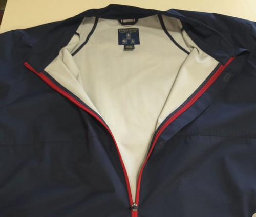 Polo Golf Ralph Lauren Full Zip Windbreaker Jacket Men 2XL Blue *US OPEN Pebble - Picture 7 of 13