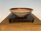 Stunning White Red Glazed Shohin Size Tokoname Bonsai Tree Pot Made Koyo 5 7/8”