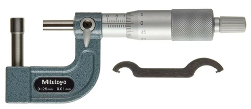 Mitutoyo 115-316 Tube Micrometer, 0-25mm Range, 0.01mm Graduation