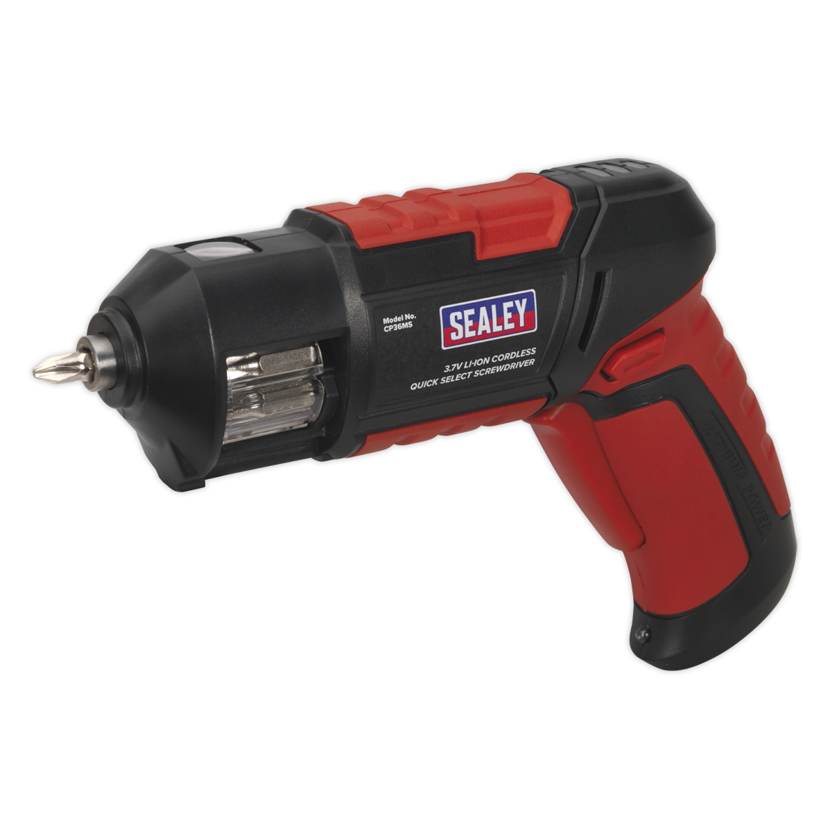 Sealey Cordless Screwdriver Quick Select 14pc Set 3.7V Lithium-ion USB CP36MS - Image 6