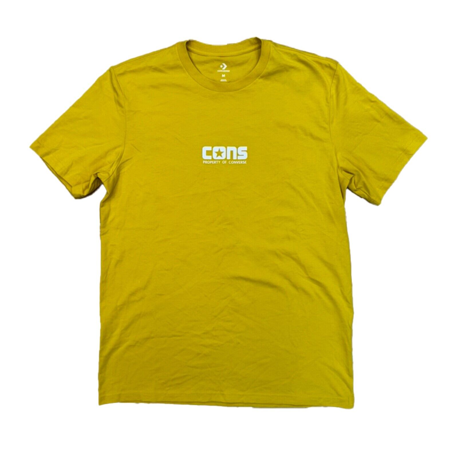 CONVERSE CONS PROPERTY TEE T-SHIRT GR M MUSTARD