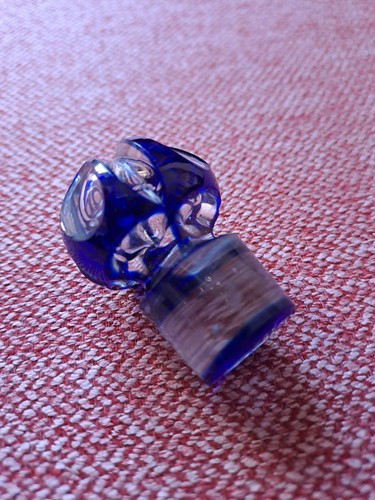 Baccarat, Flacon de parfum, Art Déco, bleu cobalt - Imagen 2 de 10