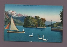 Lake Of ANNECY - The Swan Island ----- (D4710-A)
