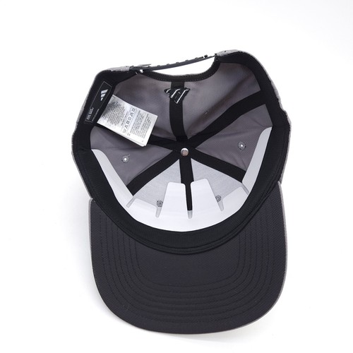 Adidas 3 Stripes Tour Hat Gray Snapback Hat Striped Baseball Cap Unisex Adult - Picture 6 of 7