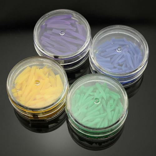 100/Box Disposable Dental Plastic Wedges Plastic Concave Design Wedge W/ Hole - Picture 13 of 37