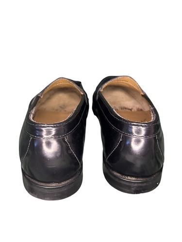 COLE HAAN Black Leather Pinch Tassel Loafers Flat Shoe - Black -Men Size 9 - Picture 6 of 7