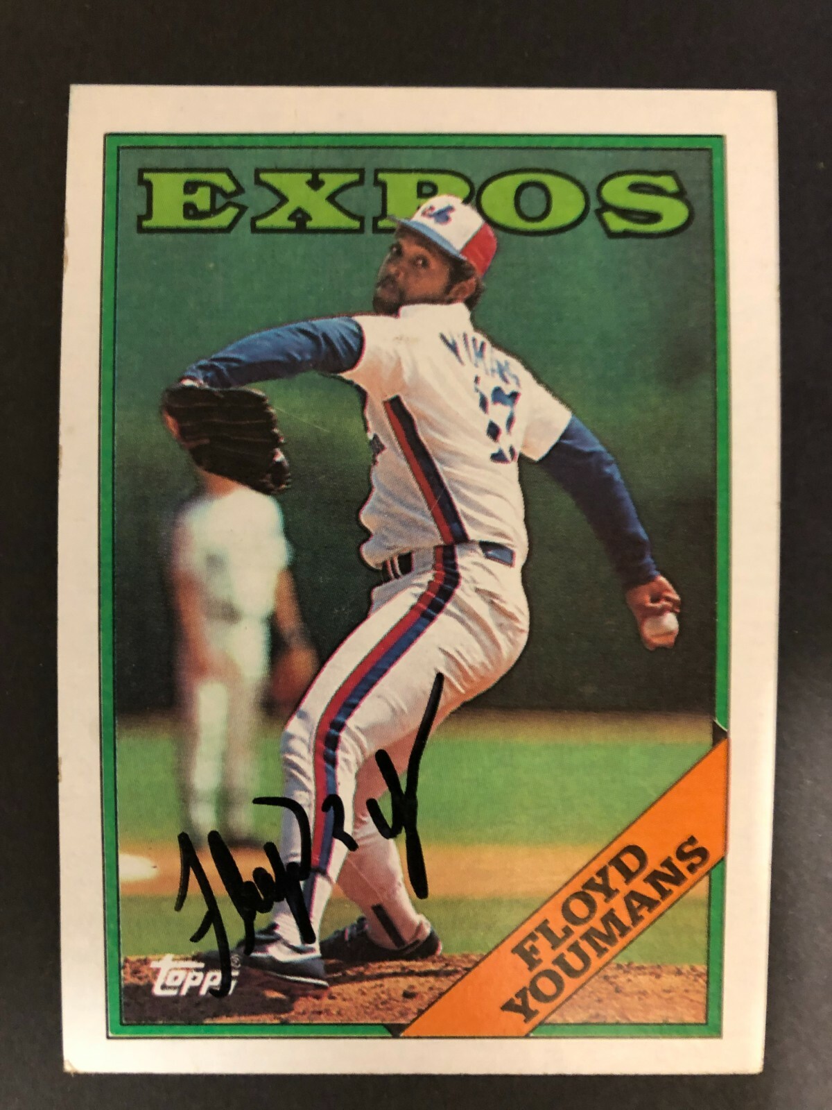 1988 Topps SIGNED: Floyd Youmans, EXPOS #365