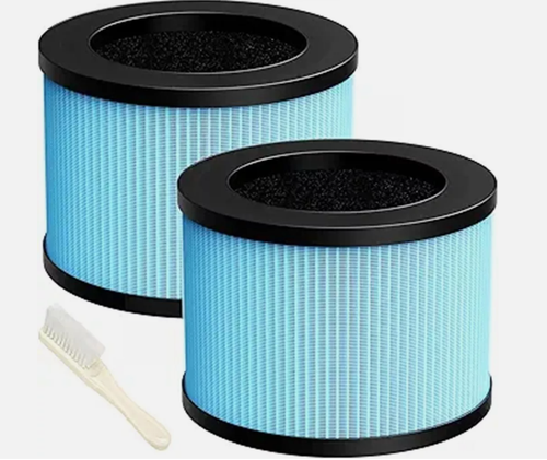MK01/DH-JH01 & MK06/DH-JH06 True HEPA Air PurifierReplacement Filter 2pack green