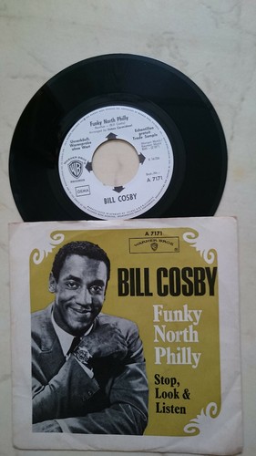 Bill Cosby Funky North Philly / Stop, Look & Listen German White Label Promo NM - Picture 1 of 2