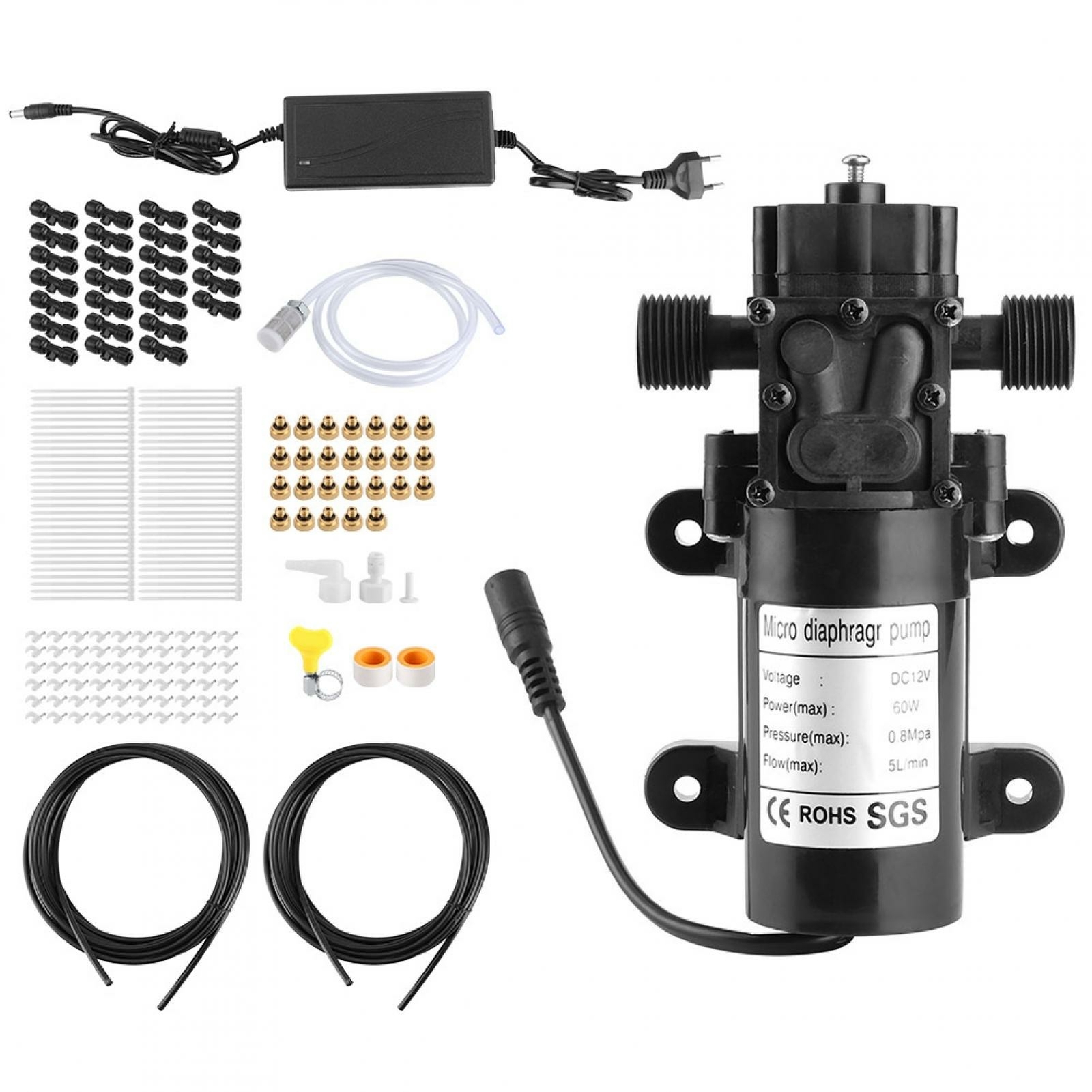 Rasen Sprinkler Membranpumpe Bewässerung System Garten Zerstäuber Kühlsystem