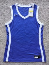 Nike Women’s Size S Team Basketball Dri-FIT Stock Fadeaway Jersey Running Blue