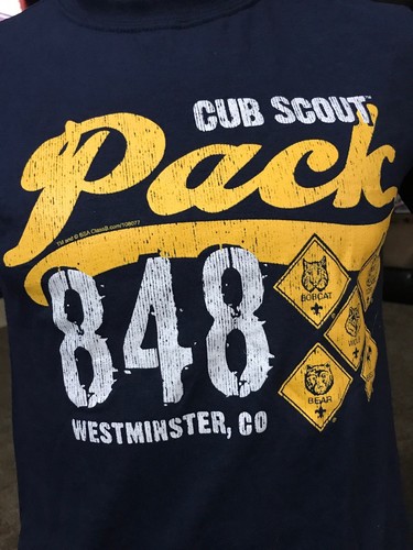 Boy Scout TIGER WOLF BEAR CUB SCOUT youth Medium Blue Short Sleeve Shirt - Picture 2 of 8