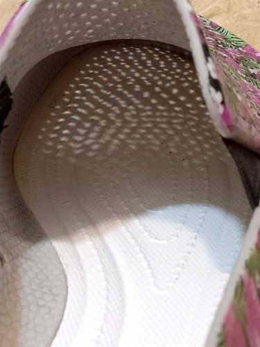 Crocs Garden Waterproof Shoes Slip-On Purple Pink Floral Womens Size 9  - Picture 23 of 24