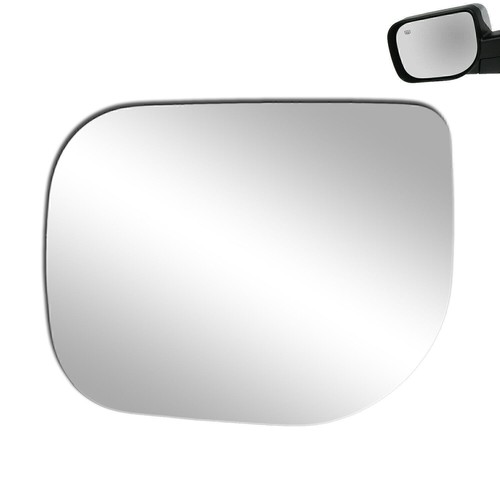 Mirror Glass Replace Fits 2009-2015 Nissan Titan Left Side Adhesive Flat 4356 - Picture 3 of 9