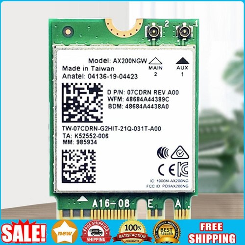 AX200NGW 2974M Dual Band 2.4G 5G WiFi 6 M.2 Netzwerkkarte für Intel (einzelne Ka