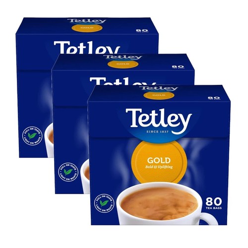Tetley Gold Tea Blended Delicious Selection of African Black Brew 80 Teebeutel - Bild 6 von 6