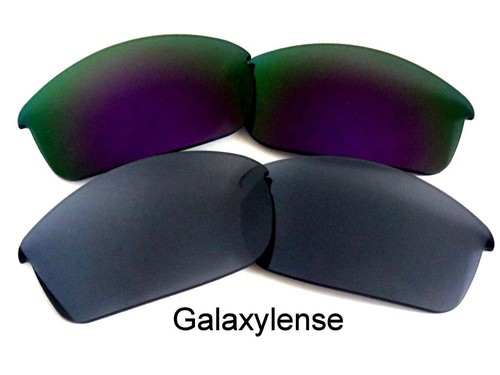 Galaxy Ersatzgläser für Oakley Flak Jacke grau & lila 100 % UVAB 2 Paar - Bild 3 von 4