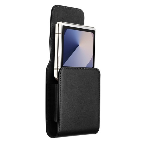 Echt Leder Gürteltasche Hülle für Samsung Galaxy Z Flip6 5 4 Business Cover - Bild 19 von 25