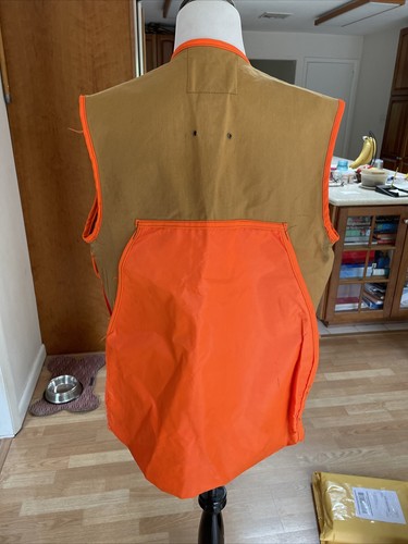 Ideal Orange Brown Work Safety Hunting Vest Size Medium 38-40 - Picture 2 of 8