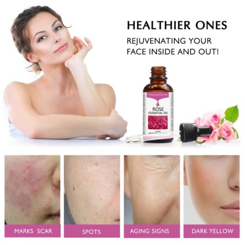 Rose Essential Oil, Face Rose Oil, Moisturizer Rose Oil Anti Ageing Anti Wrinkle - Picture 4 of 6