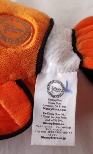 Nemo & Dory w/Transfer Tag Plush Stuffed Animal Disney Store 16" - Imagen 9 de 13