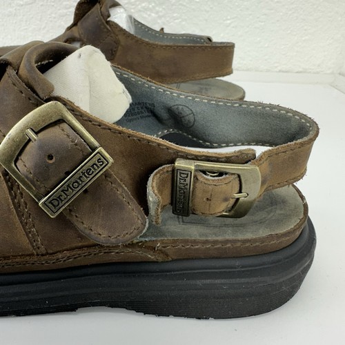 Vtg Retro 90’s Style Dr Martens Chunky Sandals Women US 7.5 Fisherman Brown - Picture 9 of 13