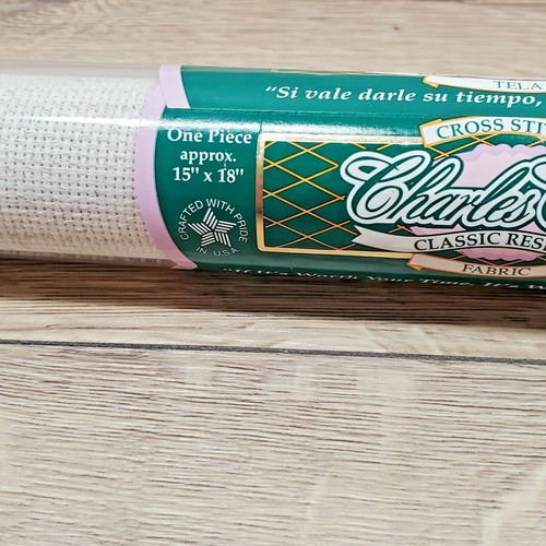 Charles Craft Cross Stich Fabric 15"x18" 16 Count Color Fiddler's Lite NEW - Picture 3 of 4