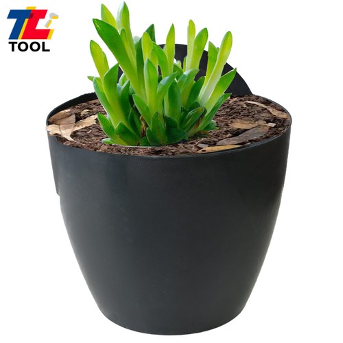 7 Pcs Black Self-Watering Plant Flower Pot Wall Hanging Planter Garden Plastic - Picture 5 of 19