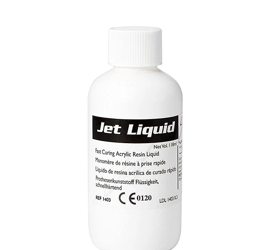 Líquido de resina acrílica para reparación de dentaduras Lang Jet 4/8/32 oz. Foto 2 de 4