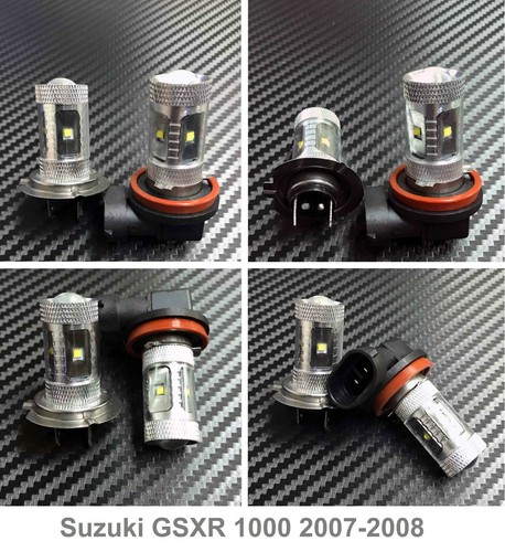 Faro LED HID de alta potencia H7 H9 bombillas luces para Suzuki GSXR 1000 2007-2008 - Imagen 1 de 2