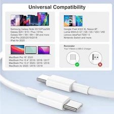 OEM Apple USB-C to USB-C Cable Fast Charger Type C Cord For iPhone 15/Pro - NEW