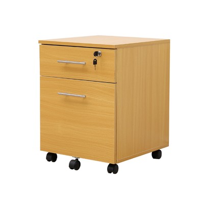 Office Filing Cabinet Pedestal Under Desk Storage Unit 2 Drawers