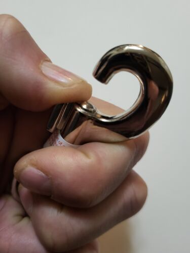 3 1/2"" Druckknopf/Clip Haken mit 3/4"" drehbarer Öse. Zinkdruckguss Leine Reparatur, Blei. - Bild 4 von 6
