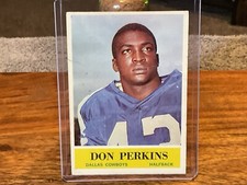 1964 Philadelphia #53 Don Perkins Dallas Cowboys EX crease