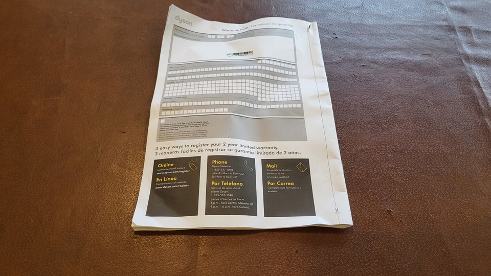 Dyson V7 Instruction Pack Operating Manual 96826543 New eBay
