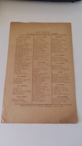 Les leçons de piano - Lucien Boyer/Mayol - C. Joubert Editeur (1911) - Picture 3 of 3