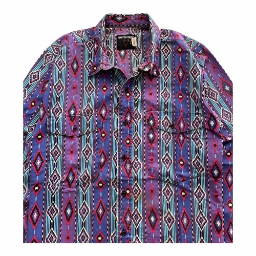 Vintage Frontier Series Wild South western Navajo Chimayo Shirt Size Medium - Picture 5 of 9