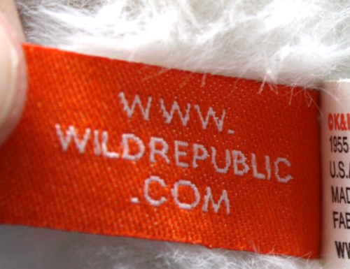 Wild Republic White Cat Plush Realistic Sitting Blue Eyes Stuffed Animal Toy - Bild 6 von 8