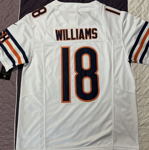 Medium Caleb Williams #18 Vapor FUSE Trikot weiß Elite Qualität Chicago Bears - Bild 8 von 12