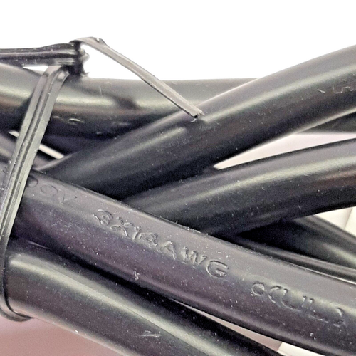 6 Fuß Schwerlast ext. Kabel Low Profile Flachstecker 14Awg 15A schwarz 1875W Flexi M2 - Bild 5 von 6