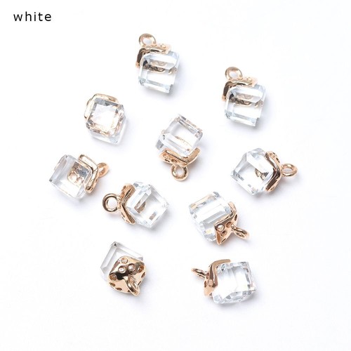 Cube Crystal Beads Bracelet Components Glass Spacer Beads Jewelry Making - Picture 13 of 23