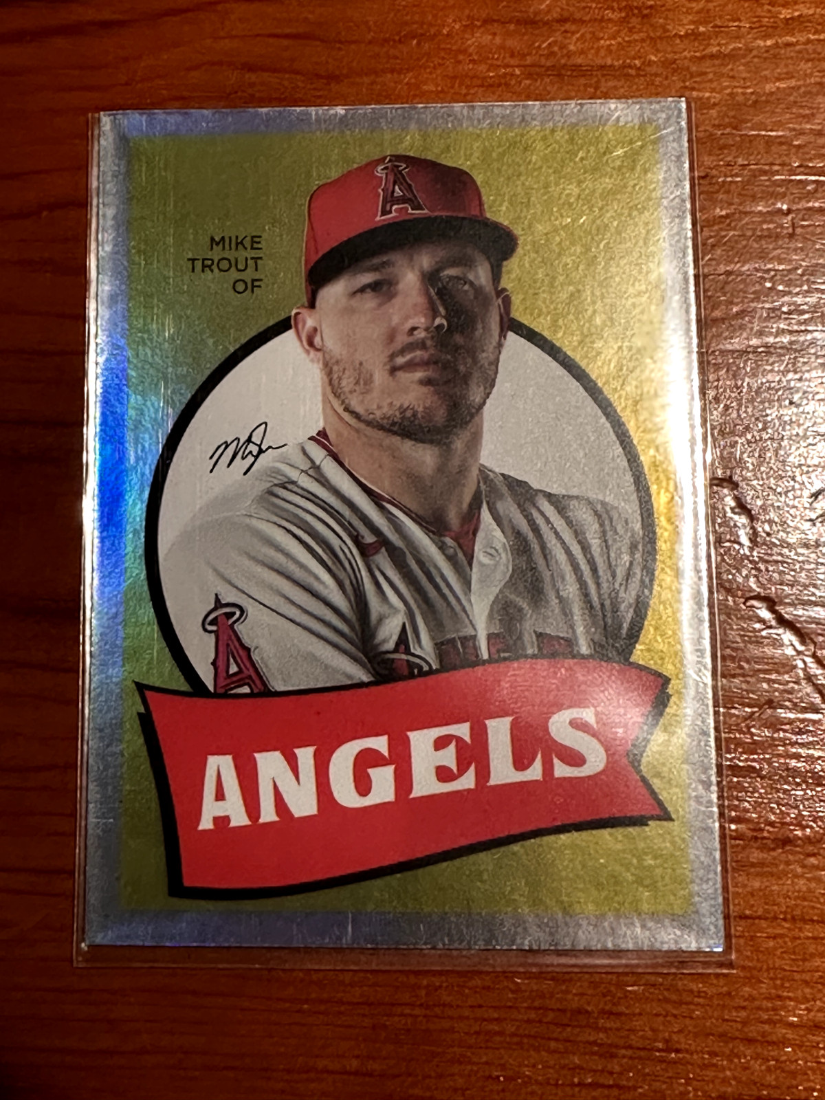 2023 Topps Archives Mike Trout #69T-1 1969 Single Player Foil Los Angeles Angels