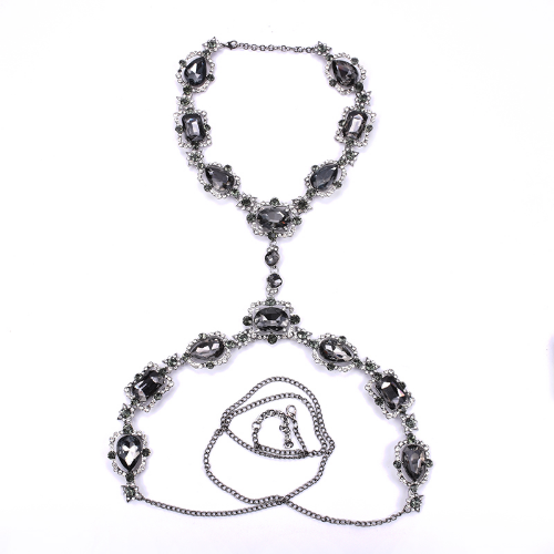 Neu Mode Kristall Strass Taille Kette Halskette Körper Ketten Halskette Schmuck - Bild 5 von 29