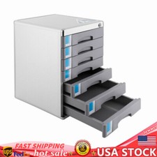 7 Drawers Letter Document Cabinet Drawer Storage Lockable Desktop File Organizer
