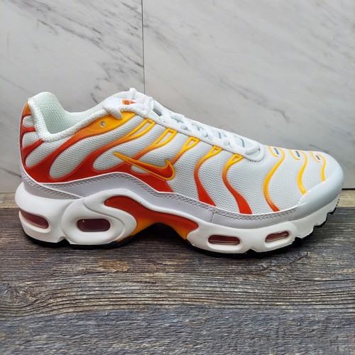Nike Air Max Plus 1 White Red Laser Orange FN3857-100 GS Size 4.5Y Women's 6 NIB - Picture 7 of 12