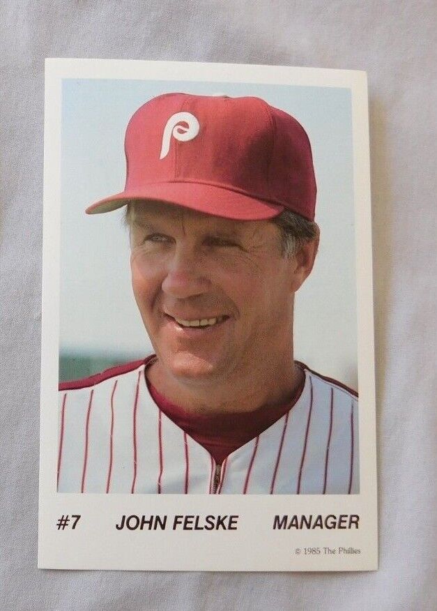 1985 Philadelphia Phillies Tastykake Photo Card Set(2) - 49 Card Set  Includes 2