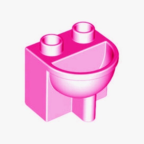 LEGO - Duplo Furniture - Bathroom Sink - - PICK YOUR COLOR !! - Picture 3 of 4